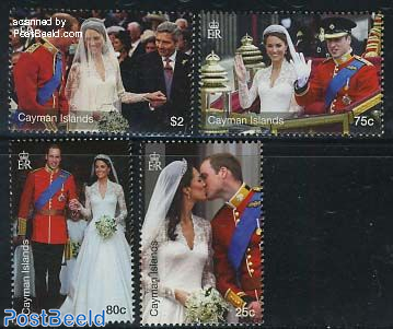 Royal wedding William & Kate 4v