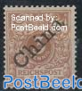 German Post, 3Pf, pale brown ockre, diagonal ovpr