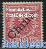 German Post, 10Pf, diagonal overprint