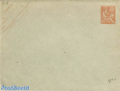French post, envelope 15c