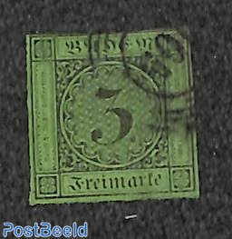 3Kr on green, used
