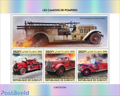  Fire engines (1925 McCann Pumper (U0805); 1942 Mack Antique; 1936 General Fire Pumper (U0862)