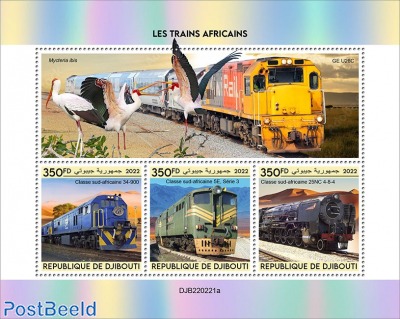African trains (South African Class 34-900; South African Class 5E, Series 3; South African Class 25NC 4-8-4)
