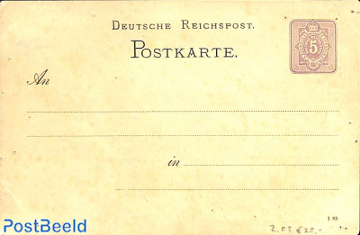 Illustrated postcard 5pf, Wartburg, pinholes in card