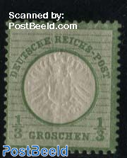 1/3Gr, emerald green, Stamp out of set