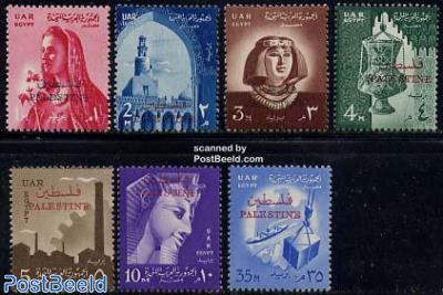 Palestina overprints 7v