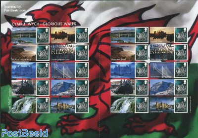 Glorious Wales, Label Sheet