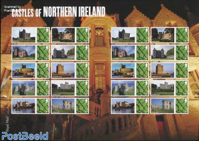 Castles of Northern Ireland, Label Sheet