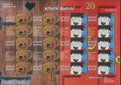 Knock Knock, Label Sheet