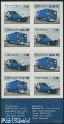 Europa, postal transport booklet s-a