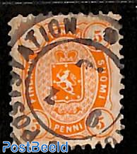 5p, redorange, perf. 11