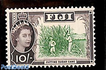 10/-, WM4, Sugar cane, Stamp out of set