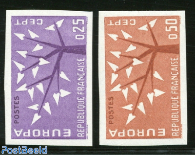 Europa 2v, imperforated