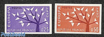 Europa 2v, imperforated