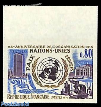 25 years UNO 1v, imperforated