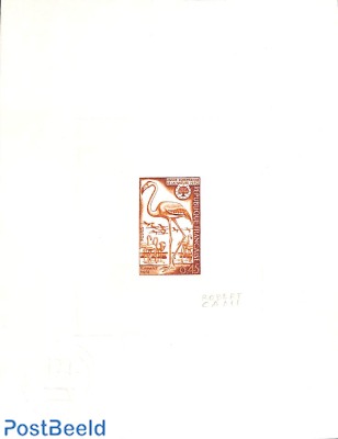 Epreuve de luxe in brown print with signature of designer