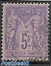 5fr violet, used