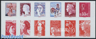 Faces of 5th Republic 12v s-a in foil booklet