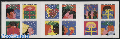 New Year Greeting Stamps 12v s-a in foil booklet