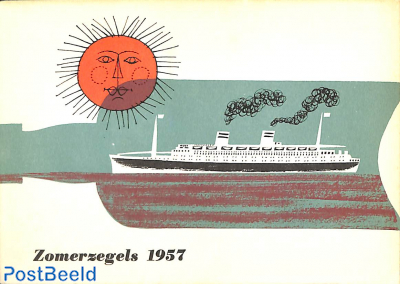 Original Dutch promotional folder from 1957, Ships, Dutch language