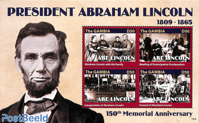 President Abraham Lincoln 4v m/s