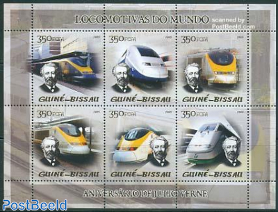 Jules Verne 6v m/s, modern locomotives