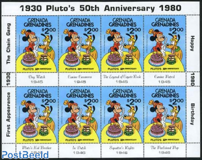 Pluto 50th Anniversary m/s
