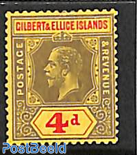 4d, WM Multiple Crown-CA, Stamp out of set