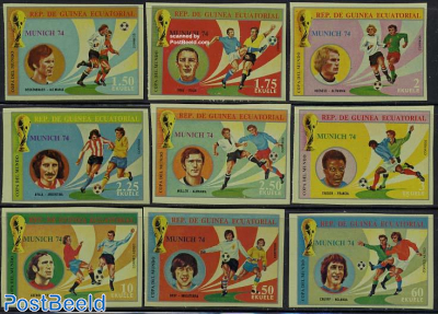 World Cup Football 9v imperforated, football play