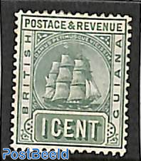 1c, bluegreen, WM Multiple Crown-CA, Stamp out of set