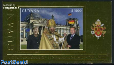 Popes visit to Germany s/s, gold