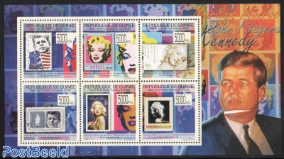 J.F. Kennedy on stamps s/s