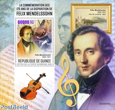 175th memorial anniversary of Felix Mendelssohn
