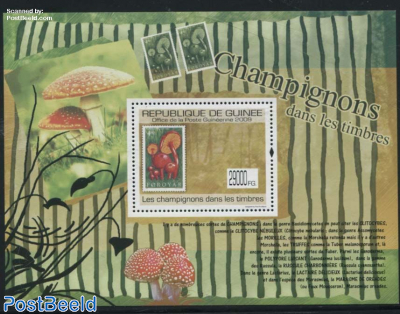 Mushrooms on stamps s/s