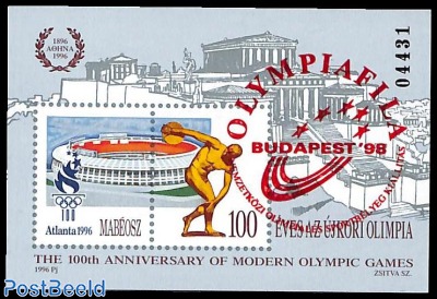 Olympiafila special s/s (not valid for postage)