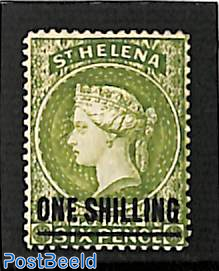 ONE SHILLING on 6d, Stamp out of set
