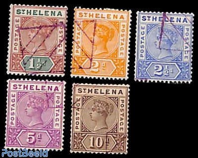 Victoria 5v with puple grid cancellations