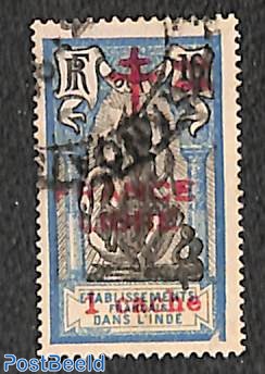 1Ca on 16Ca, FRANCE LIBRE, Stamp out of set