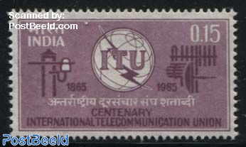 I.T.U. centenary 1v