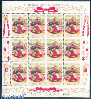 Christmas m/s (with 12 stamps)