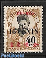 Hoi-Hao, 16c on 40c, Stamp out of set