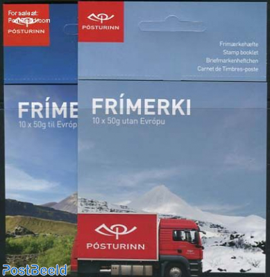 Europa, postal transport 2 booklets