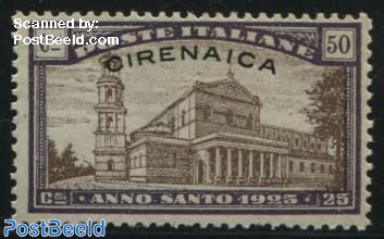 Cirenaica 50c, Stamp out of set