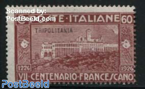 Tripolitania, 60c, Stamp out of set