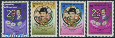 Saddam Hussein birthday 4v