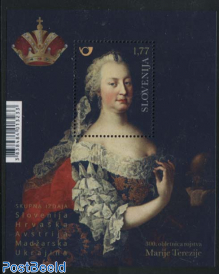 Maria Theresia s/s, Joint Issue Austria, Hungary, Croatia, Ukraine