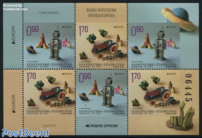 Europa, Old Toys 6v from booklet