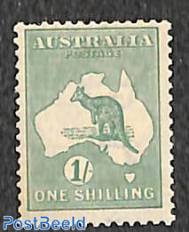 1Sh, WM A-thin crown, Stamp out of set