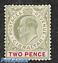 2d, WM Crown-CA, Stamp out of set