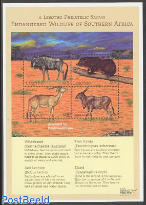 Stamp show, animals 4v m/s